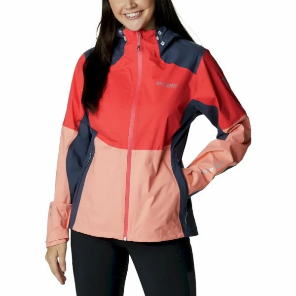 magasin pas cher Bon marché 😍 Columbia Titan Pass 2.5L Shell – Veste imperméable femme 😀 1