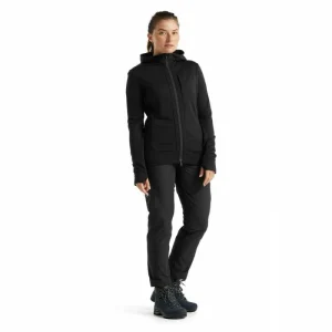 Grosses soldes 🛒 Icebreaker Quantum III LS Zip Hood – Polaire en laine mérinos femme I Hardloop 🌟 france 15