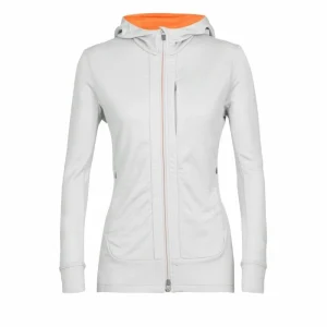 Grosses soldes 🛒 Icebreaker Quantum III LS Zip Hood – Polaire en laine mérinos femme I Hardloop 🌟 france 27