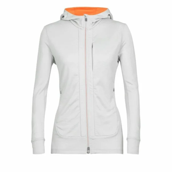 Grosses soldes 🛒 Icebreaker Quantum III LS Zip Hood – Polaire en laine mérinos femme I Hardloop 🌟 france 10