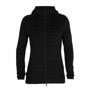 Remise 😀 Icebreaker ZoneKnit Insulated LS Zip Hoodie – Polaire en laine mérinos femme I Hardloop 🌟 boutique pas cher 33