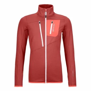 Sortie 🤩 Ortovox Fleece Grid Jacket – Polaire femme ✨ site pas cher 13